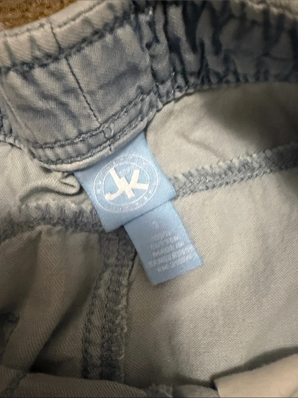 Light Blue Drawstring Waist Shorts